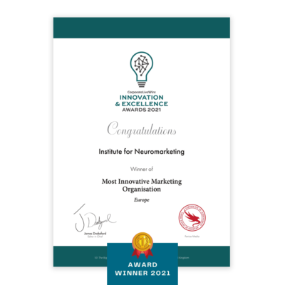 Innovation and exellence certificate Innovation and exellence certificate